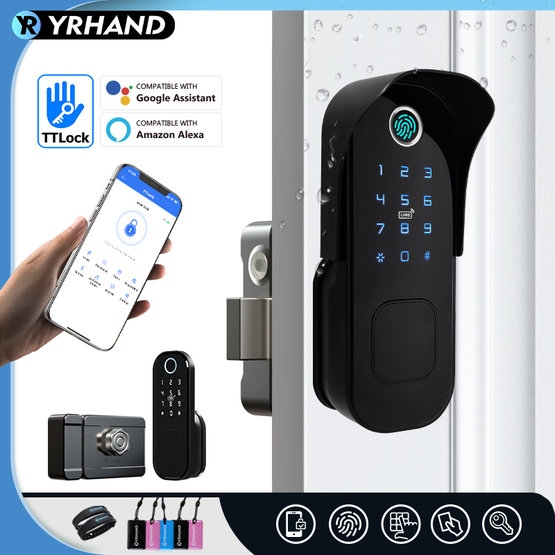 Smart Garden Door Lock - Tuya-Fechadura à prova d'água da porta