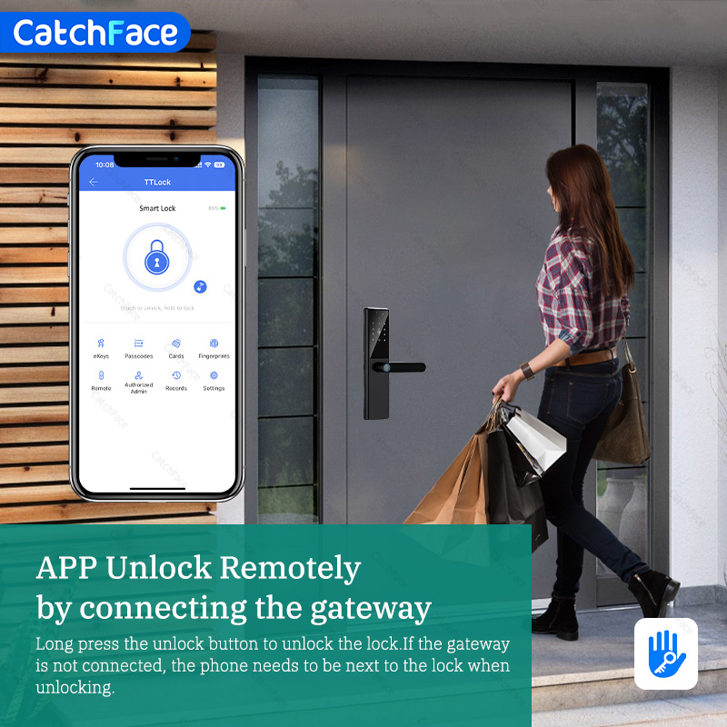 Fechadura de porta com impress - Smart Garden Door Lock avaliação e preço
