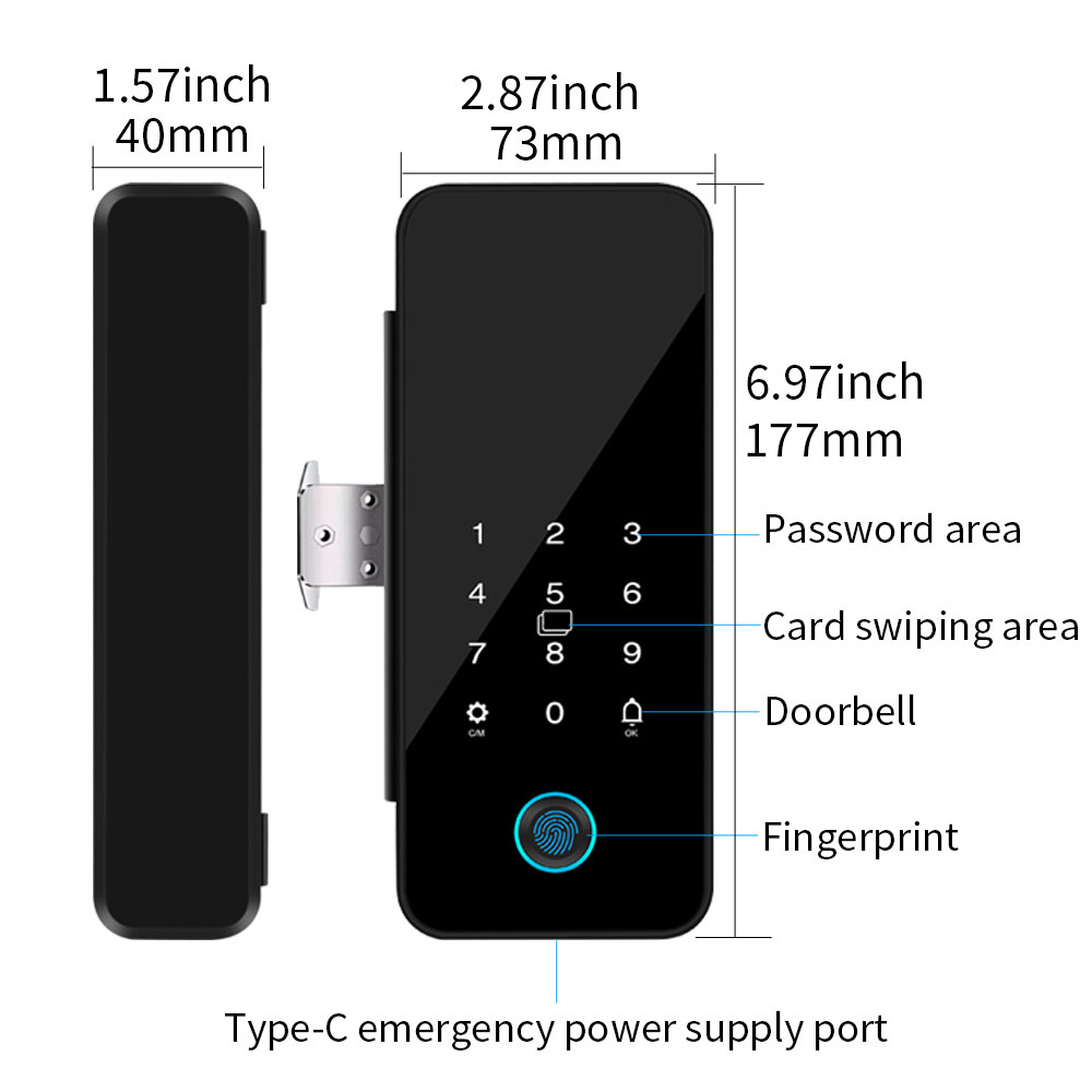 Tuya vida inteligente bluetoot - Smart Garden Door Lock avaliação e preço