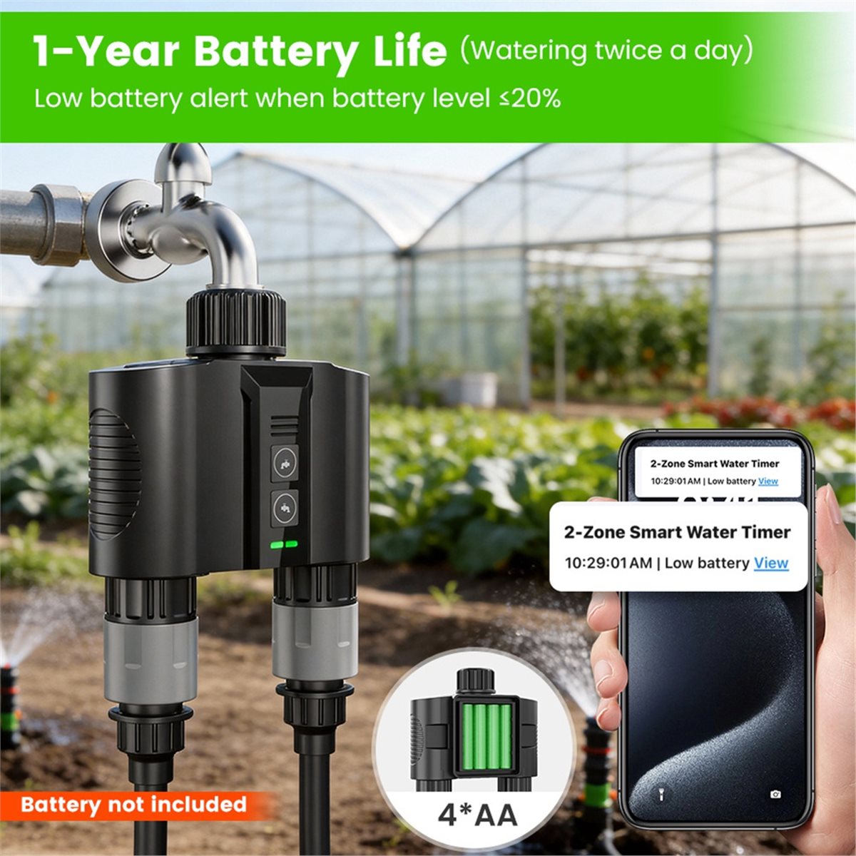 Y17A 1 Conjunto de Temporizado - Smart Garden Hose Valve avaliação e preço
