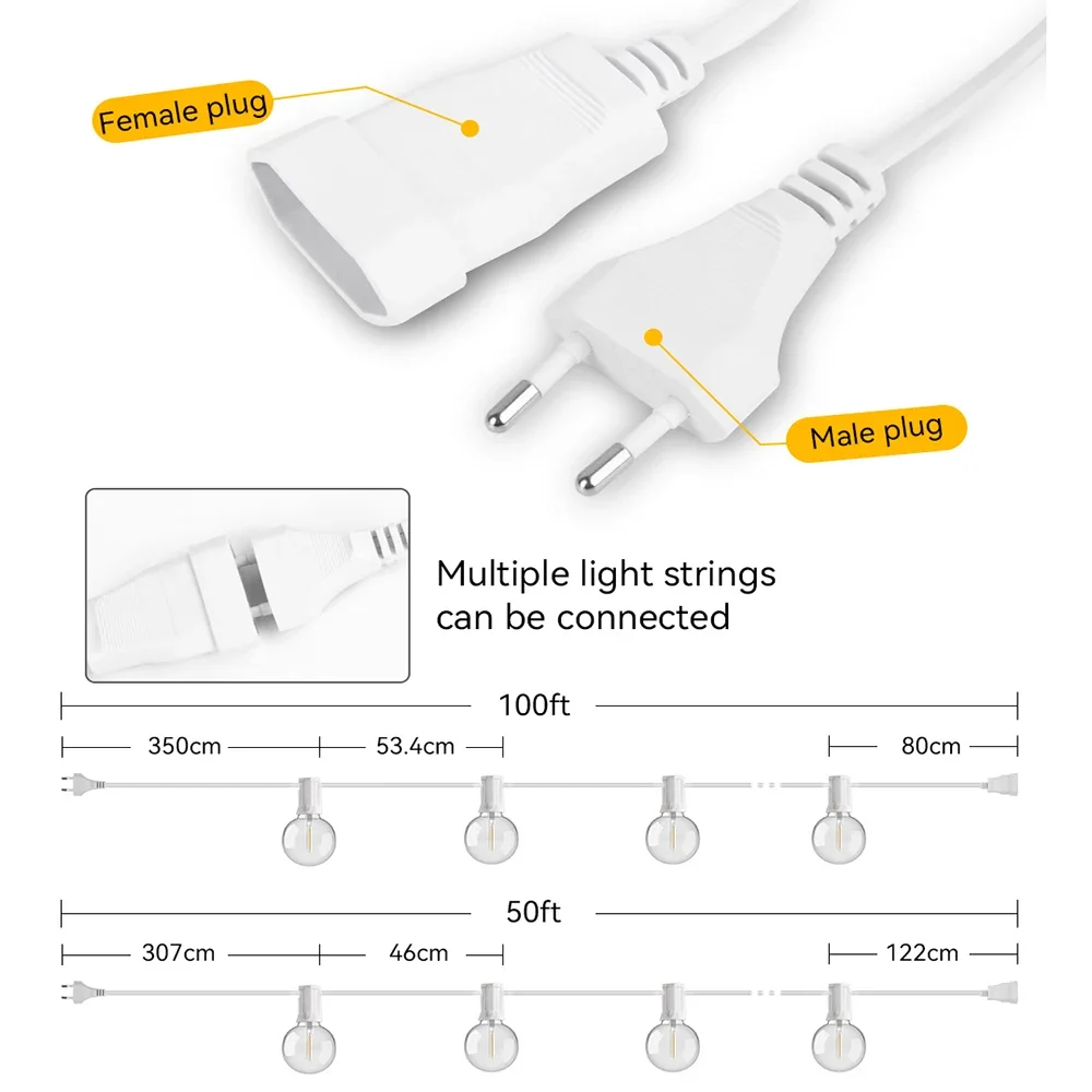 30m 15m luz de corda de fadas  - Smart Garden Hub avaliação e preço